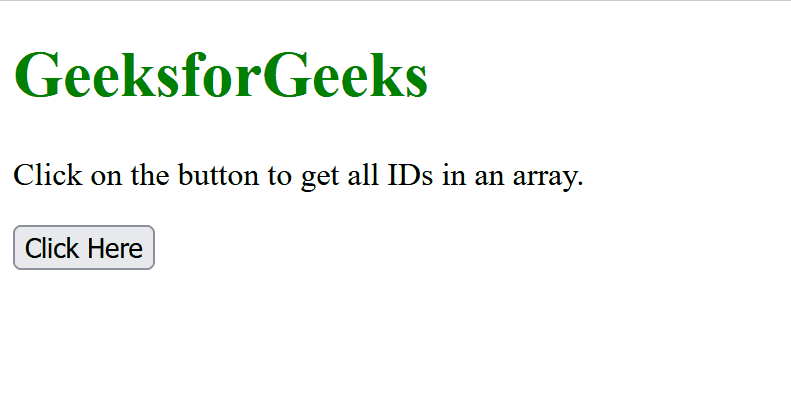 Click to get/display all ids in an array.